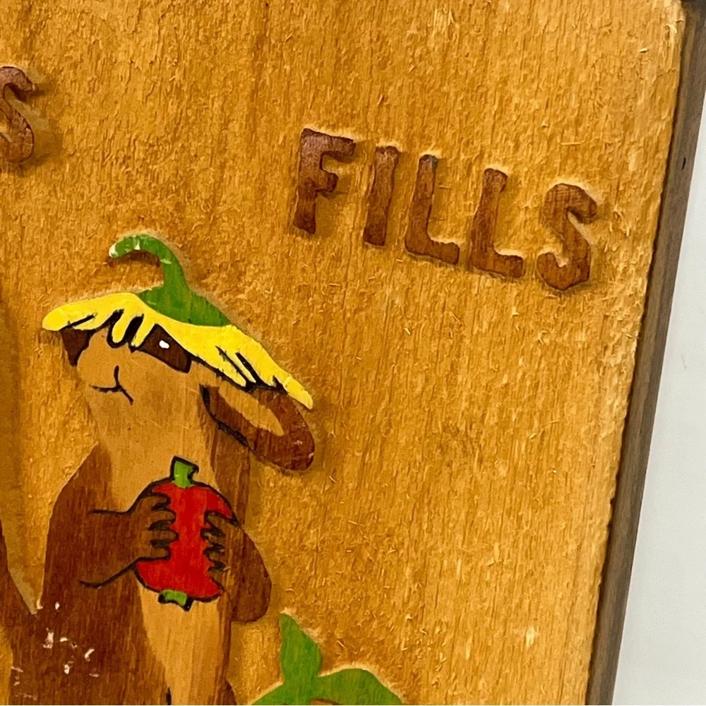 Vintage Hand Carved Wood Jesus fills all my 0446 need Home Decor
